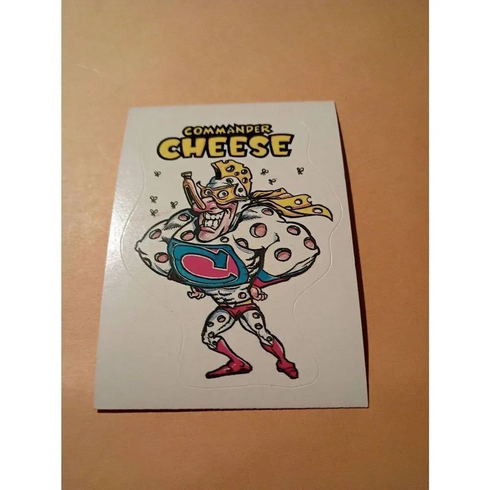 1983 General Mills Zero Hero Trading Card Sticker Vintage #54 Commander Cheese